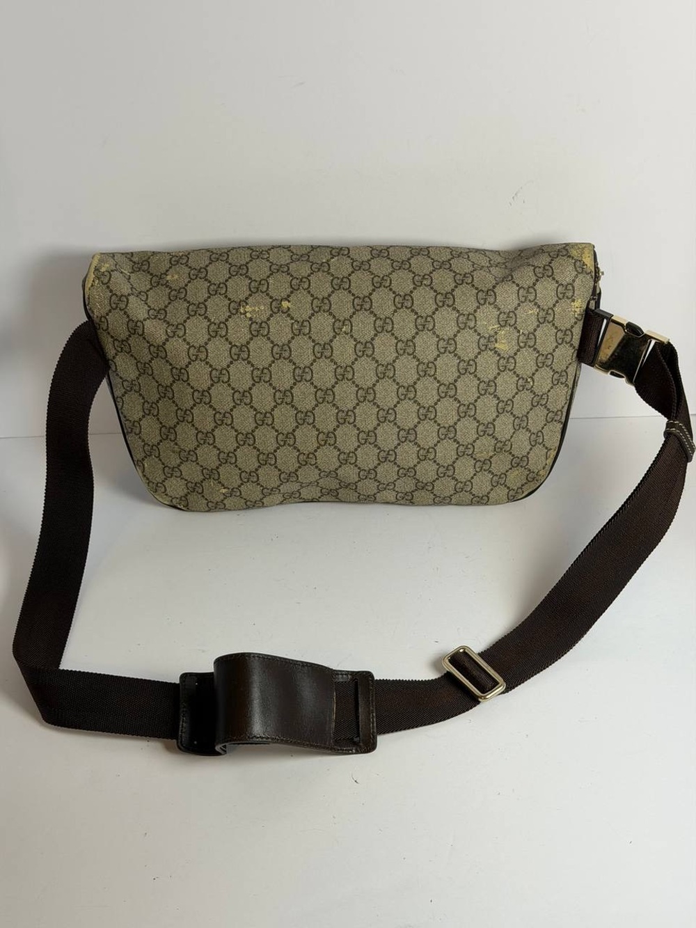 Gucci GG Supreme Beige Monogram Coated Canvas Belt Bum Bag - Picture 5 of 14